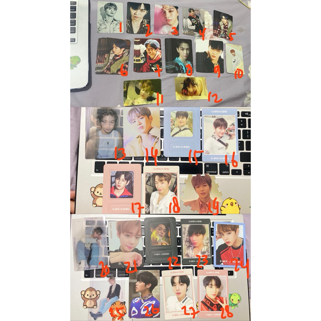 [MURAH] OFFICIAL WANNA ONE PC Photocard Kang daniel park jihoon