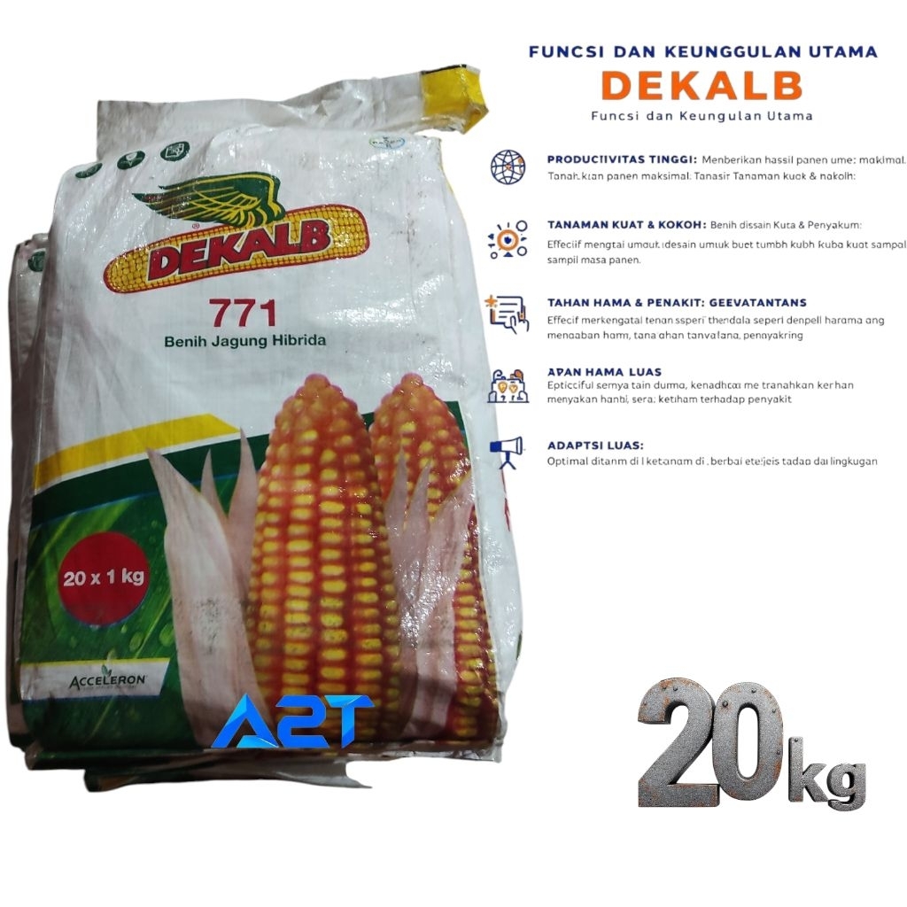 1 KARUNG JAGUNG DEKALB 771 KEMASAN 20 KG