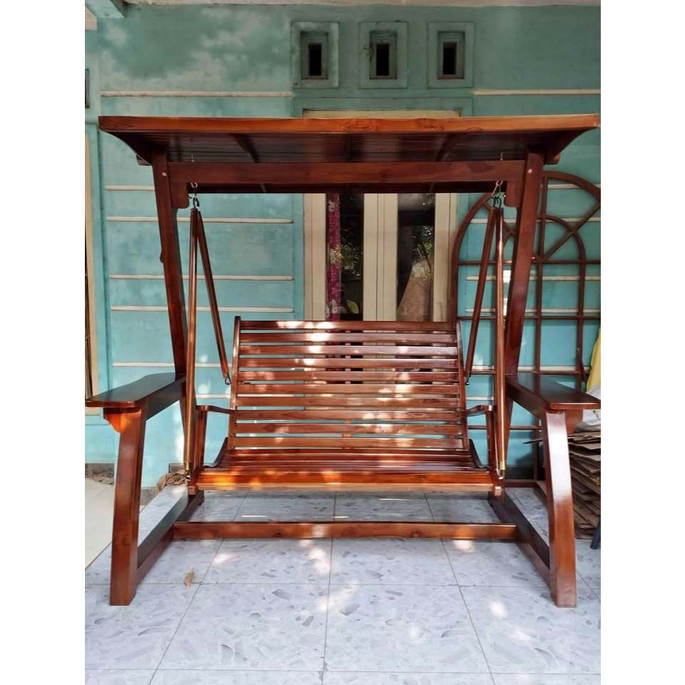 Ayunan Becak Ayunan Becak Kayu Jati