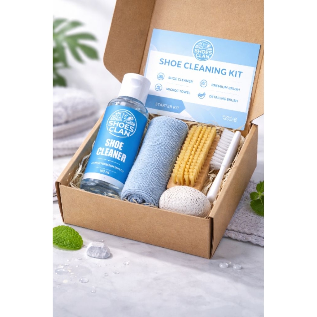 Starter Kit, Paket Cuci Sepatu,Sabun Cuci Sepatu,Sikat Cuci Sepatu