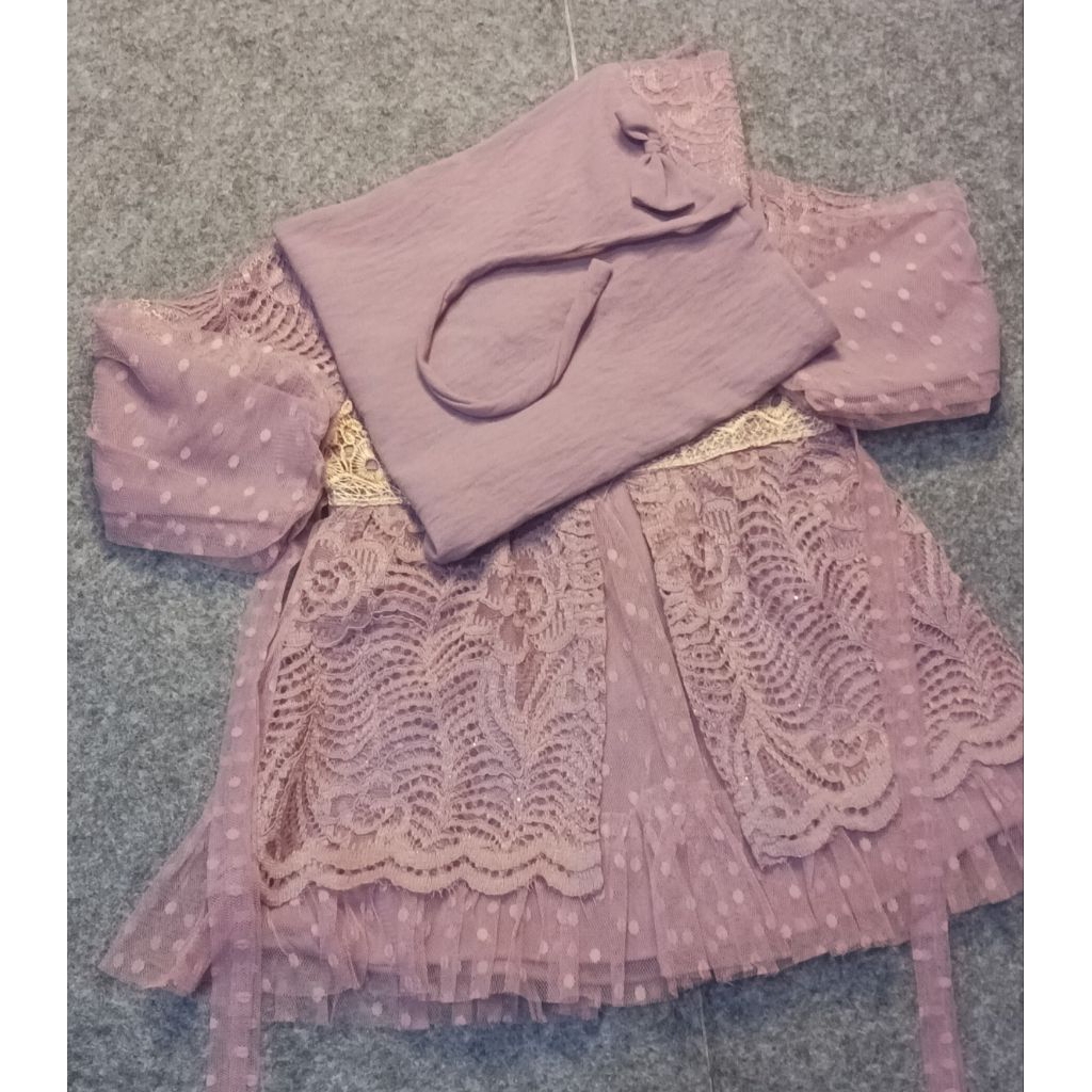 DRESS KONDANGAN ANAK | DRESS BROKAT ANAK | DRESS JILBAB ANAK | DRESS ANAK 1-2 THN