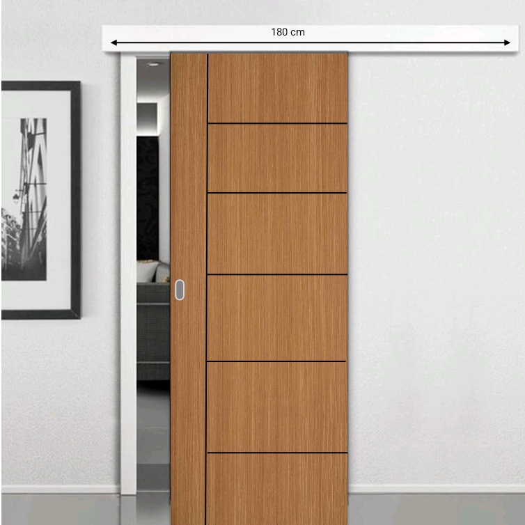 pintu geser PANEL E kamar tidur minimalis modern desain terbaru