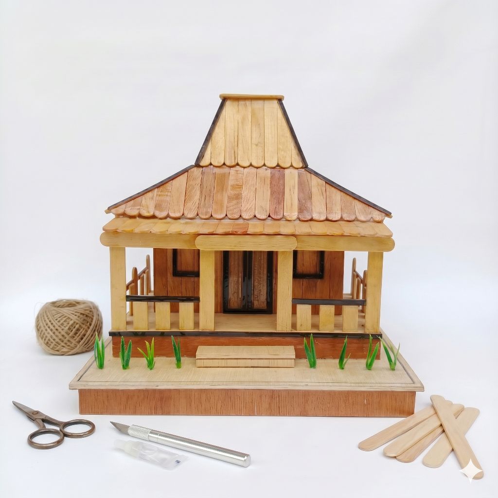 Rumah Miniatur Adat Joglo Khas Jawa