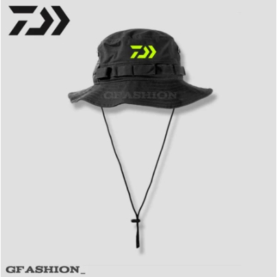 Topi Rimba Daiwa Fishing / Jungle Hat Fishing Hat Pria Wanita Dewasa Logo Daiwa