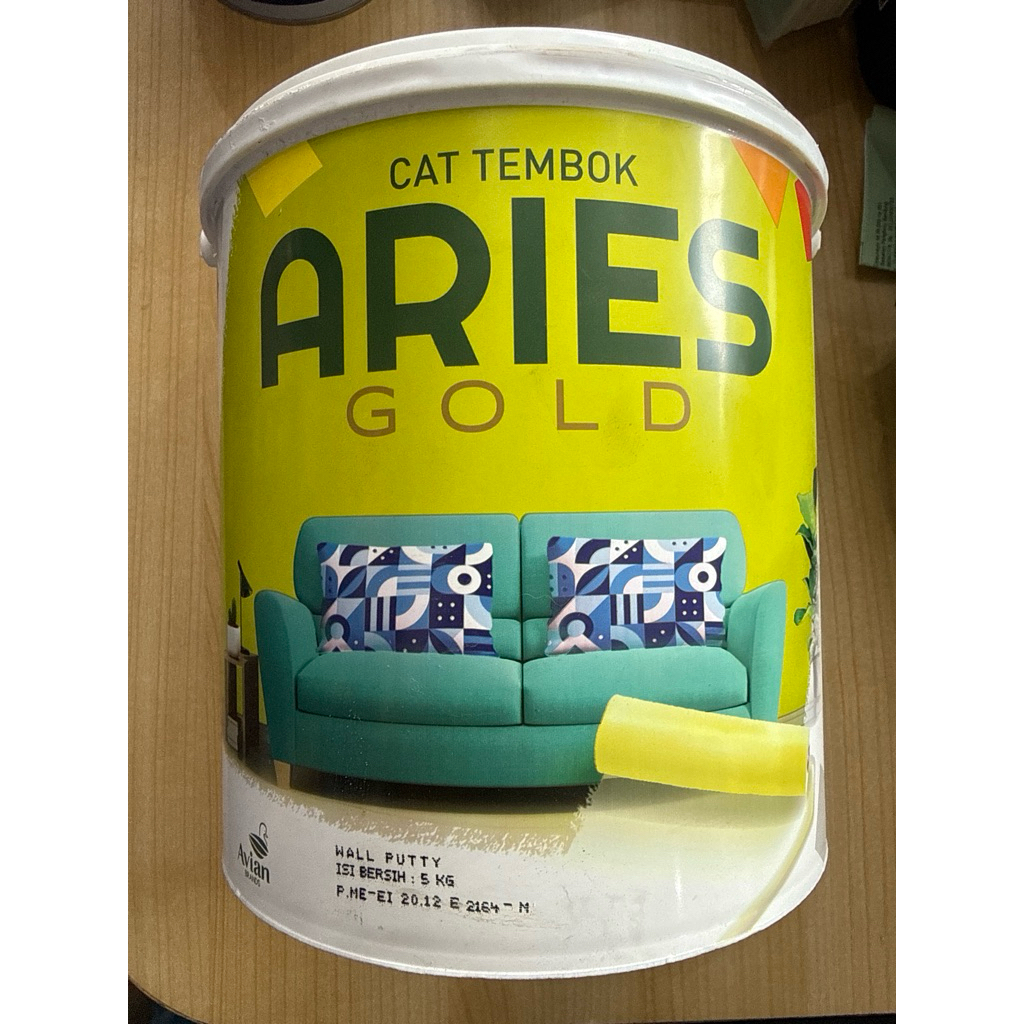 plamir tembok aries gold 5 kg wall putty