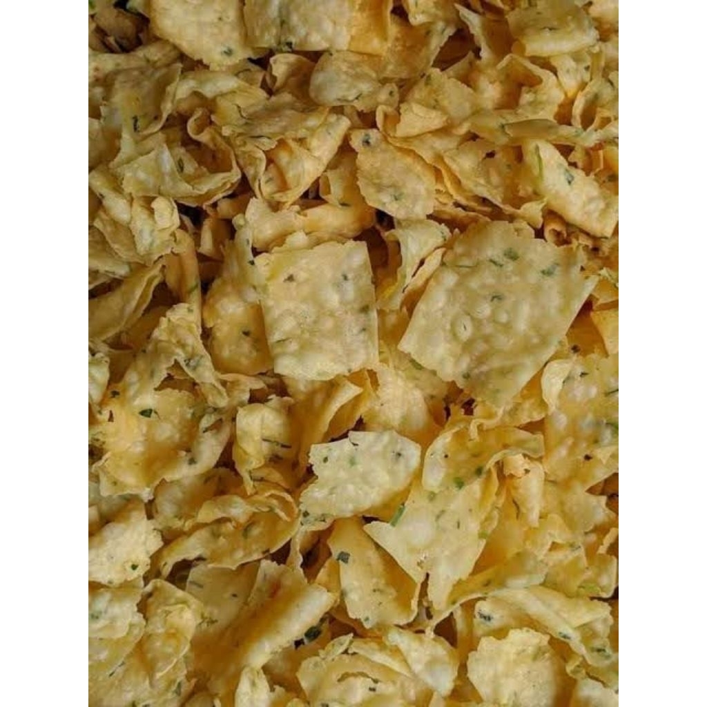 Kripik Bawang Putih Asli Kiloan Keripik Pangsit Goreng Gurih Renyah