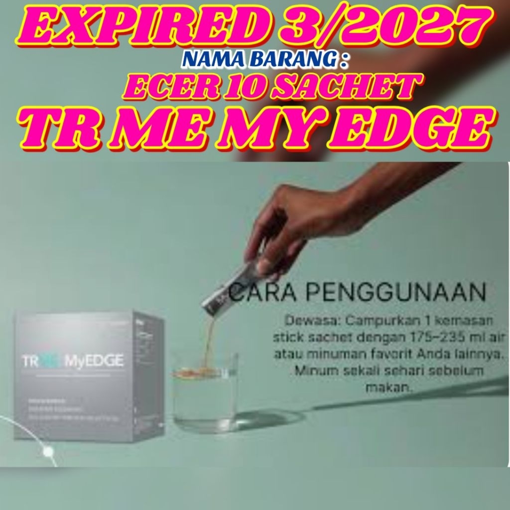ECER 10 sachet TR ME MY EDGE ED 3/2027 TERPENTING DR TR ME nu    skin TR ME TWS TR90