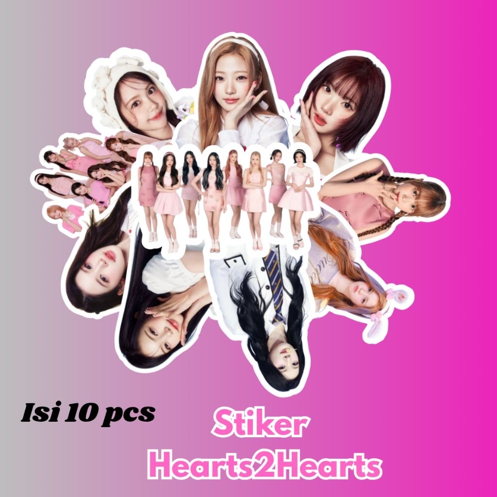 Stiker Hearts2Hearts isi 10 pcs Anti Air