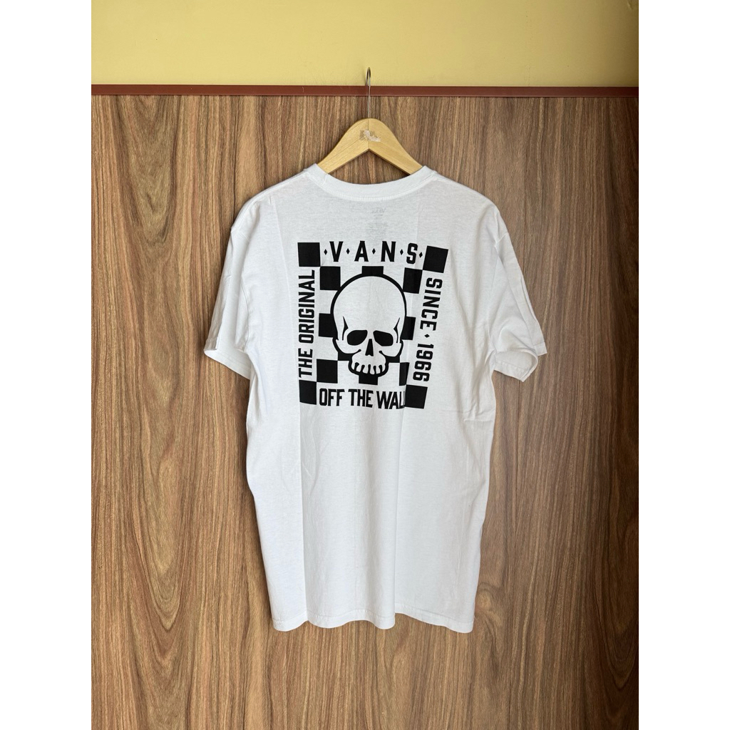 Baju Kaos Vans Putih Second