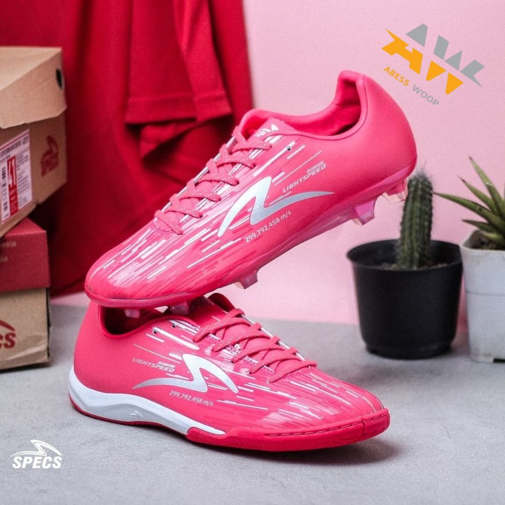 Flash Sale | Sepatu Bola Specs Lightspeed Reborn FG Diva Pink (COD)