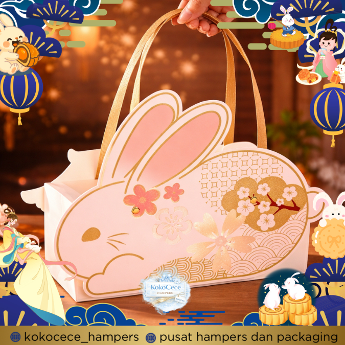 Box Mooncake Cute Rabbit Kotak Mooncake Kotak Kue Bulan Premium Box Mooncake Premium Kotak Kue Bulan