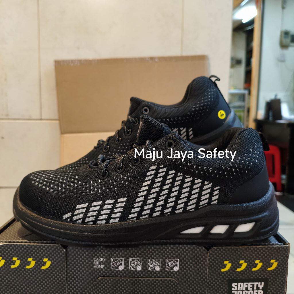 Sepatu Safety Jogger Fitz Black / Safety Shoes Jogger Fitz Black Original