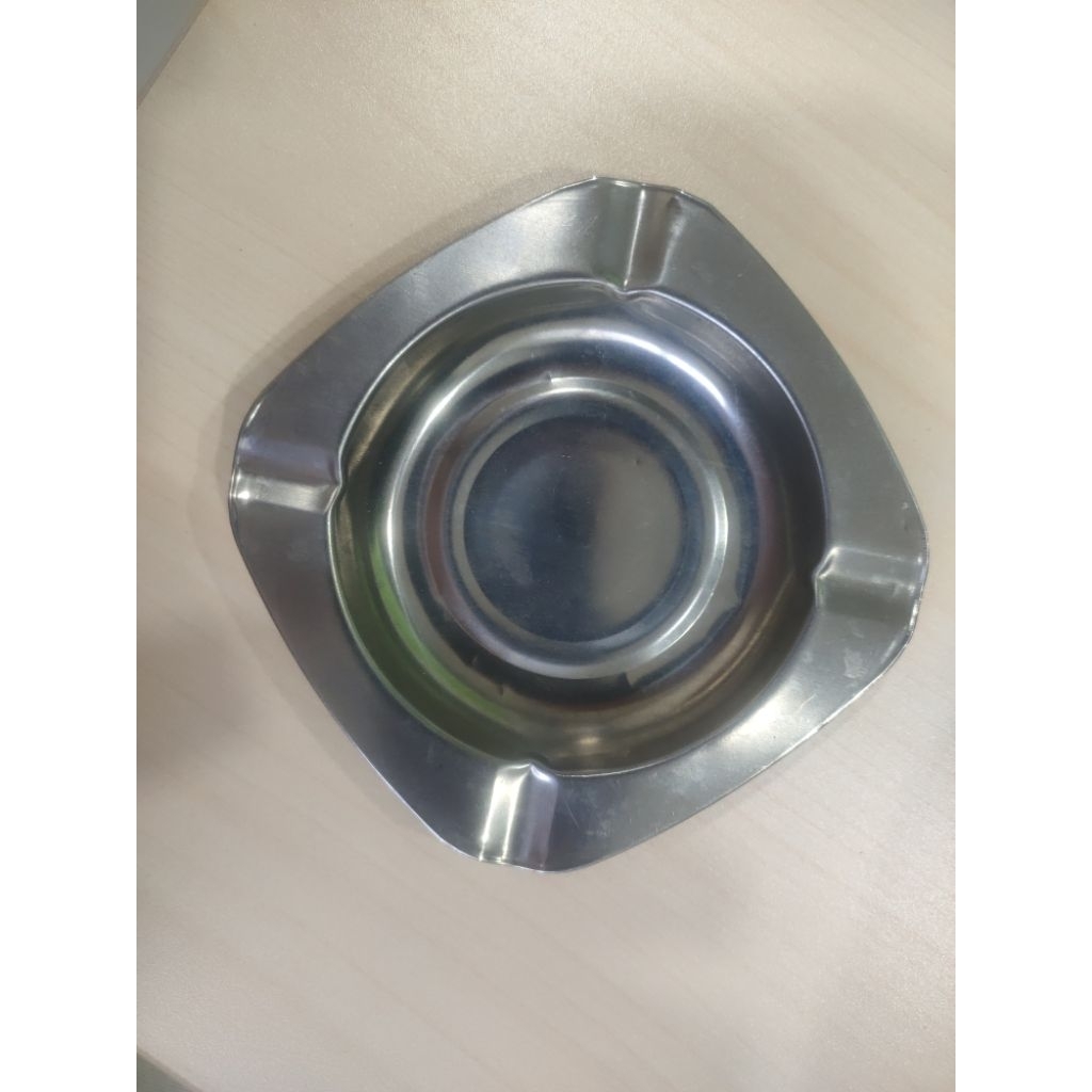 Asbak Rokok Stainless 1 pcs Tahan Lama Kotak