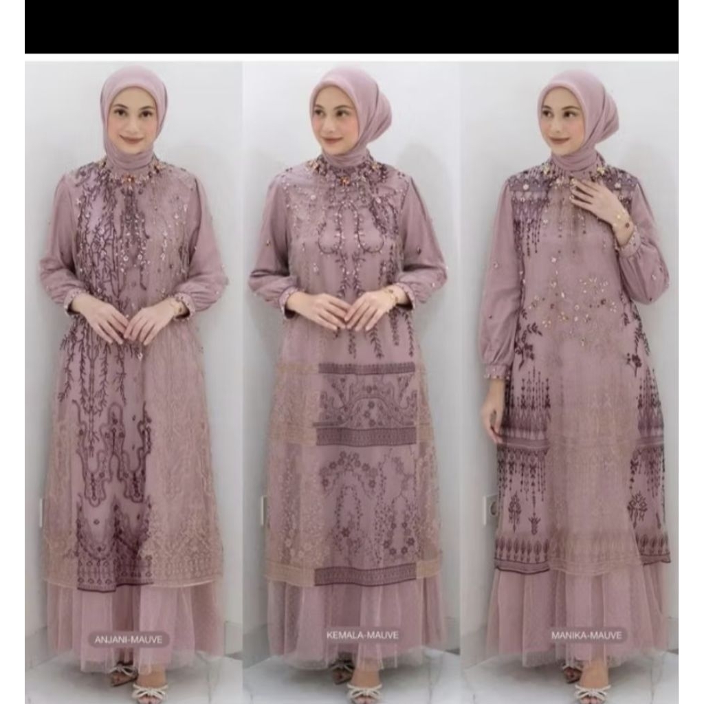 PL SARAH DRESS SARAH THE LABEL(MAUVE)