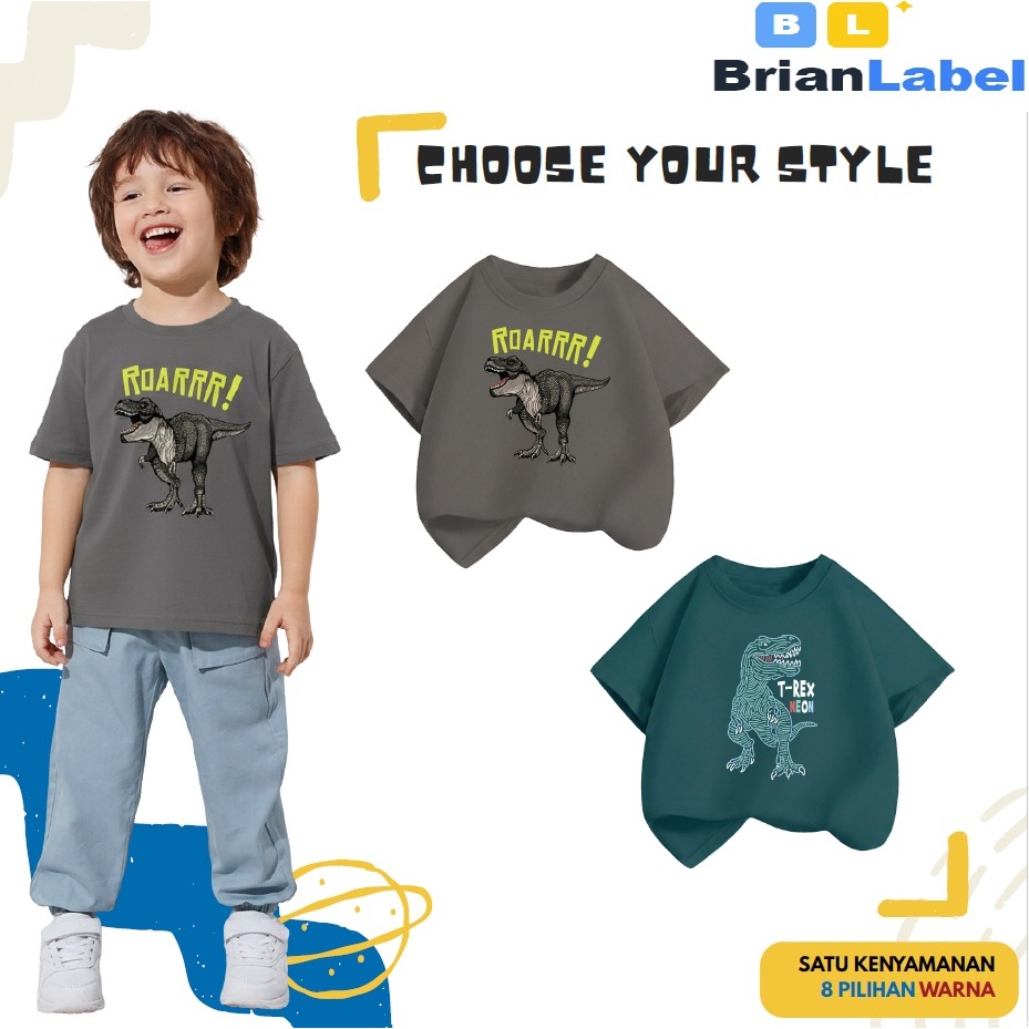 [Harga Grosir] Kaos Anak Premium: Distro Series Cotton Combed 24s