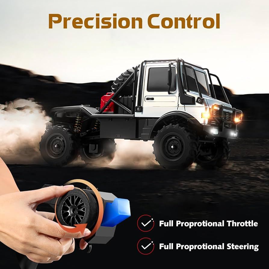 RC MN-333 UNIMOG RTR METAL 1/18 4WD PORTAL RC ADVENTURE OFFROAD U4000