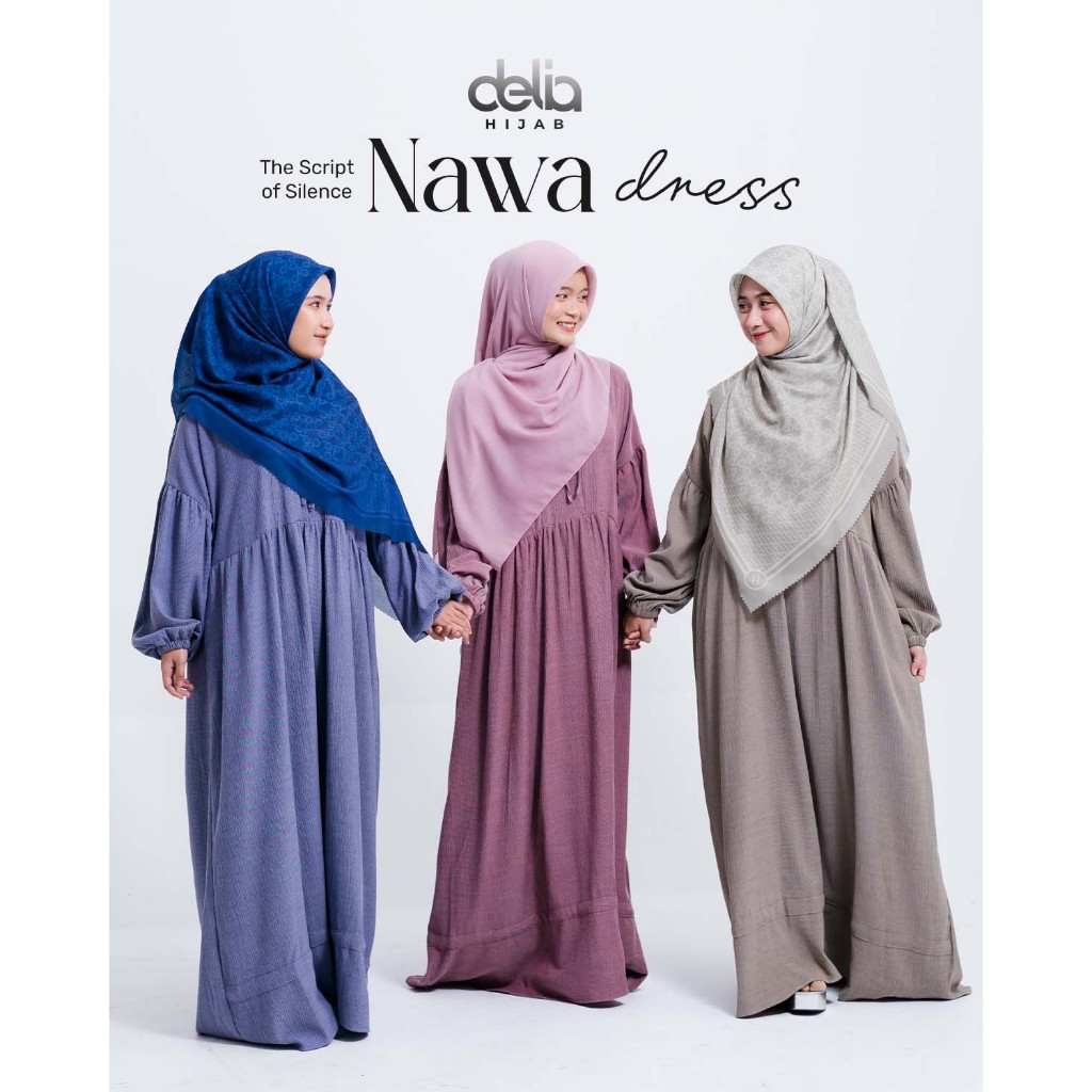 DELIA HIJAB - NAWA DRESS DELIA HIJAB DRESS ELEGANT TERBARU