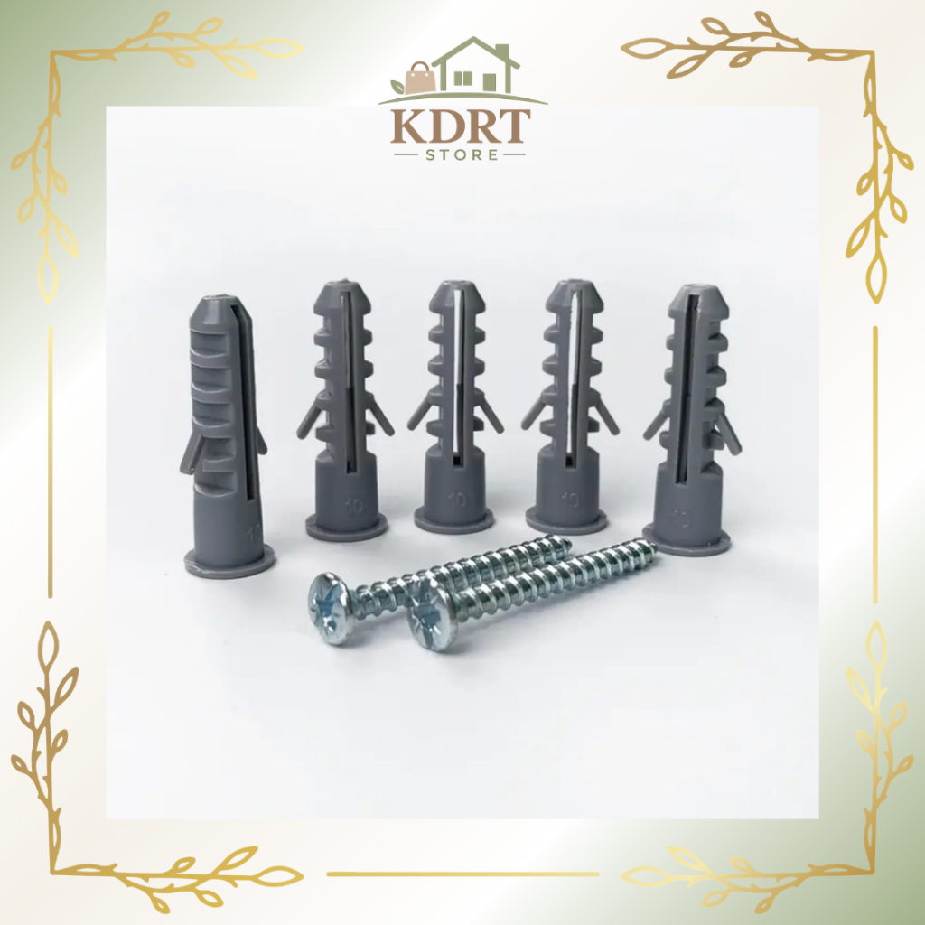 KDRT Spiser Skrup Angkur Tembok Piser Pengencang Sekrup S6 S8 S10 S12 - Wall Plug Fisher Mur Baut Di