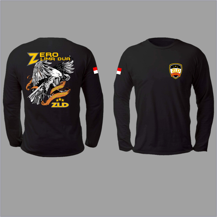 kaos zld nusantara lengan panjang/zero lima dua/ZLD NUSANTARA