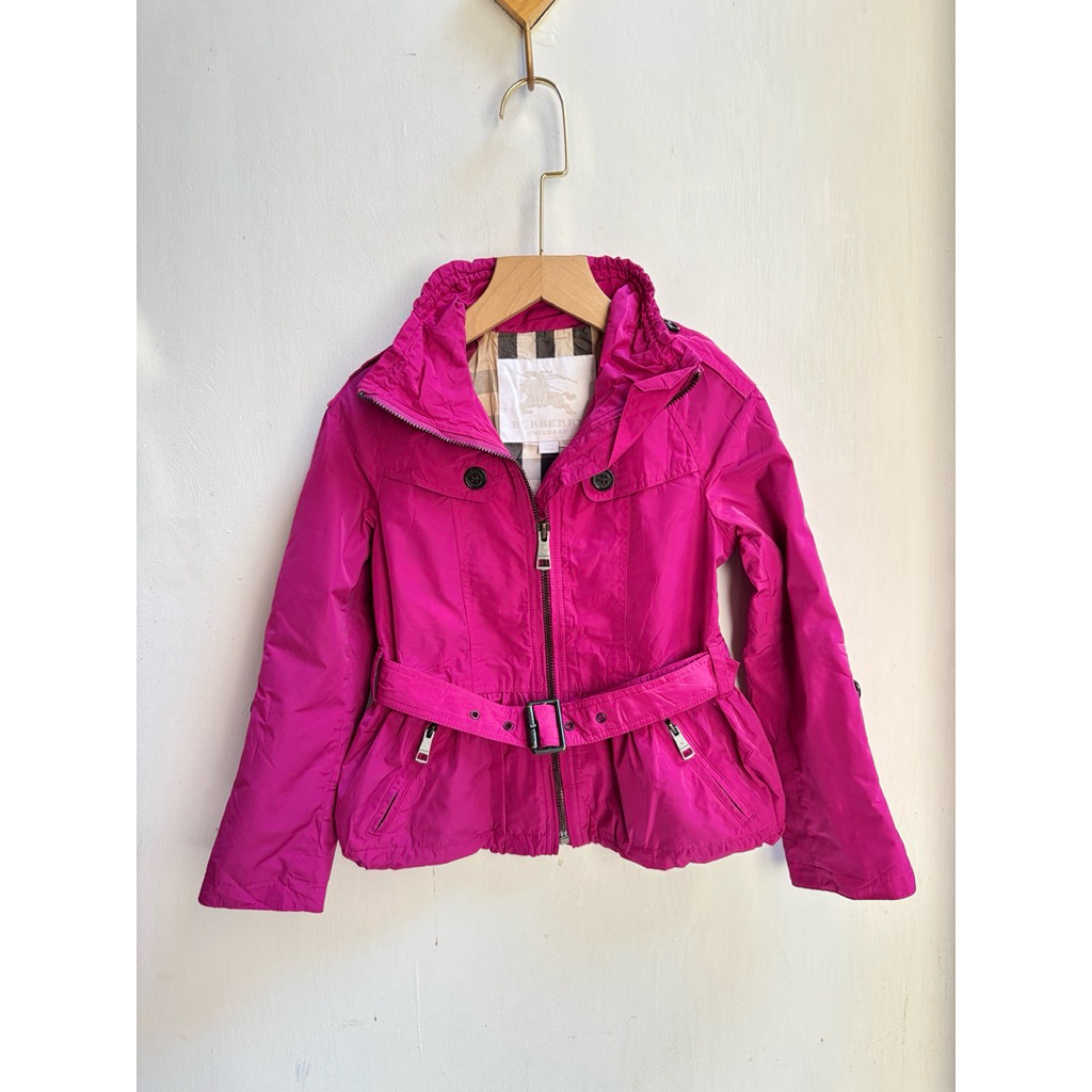 BURBERRY COAT ANAK FUSCHIA FULL SET