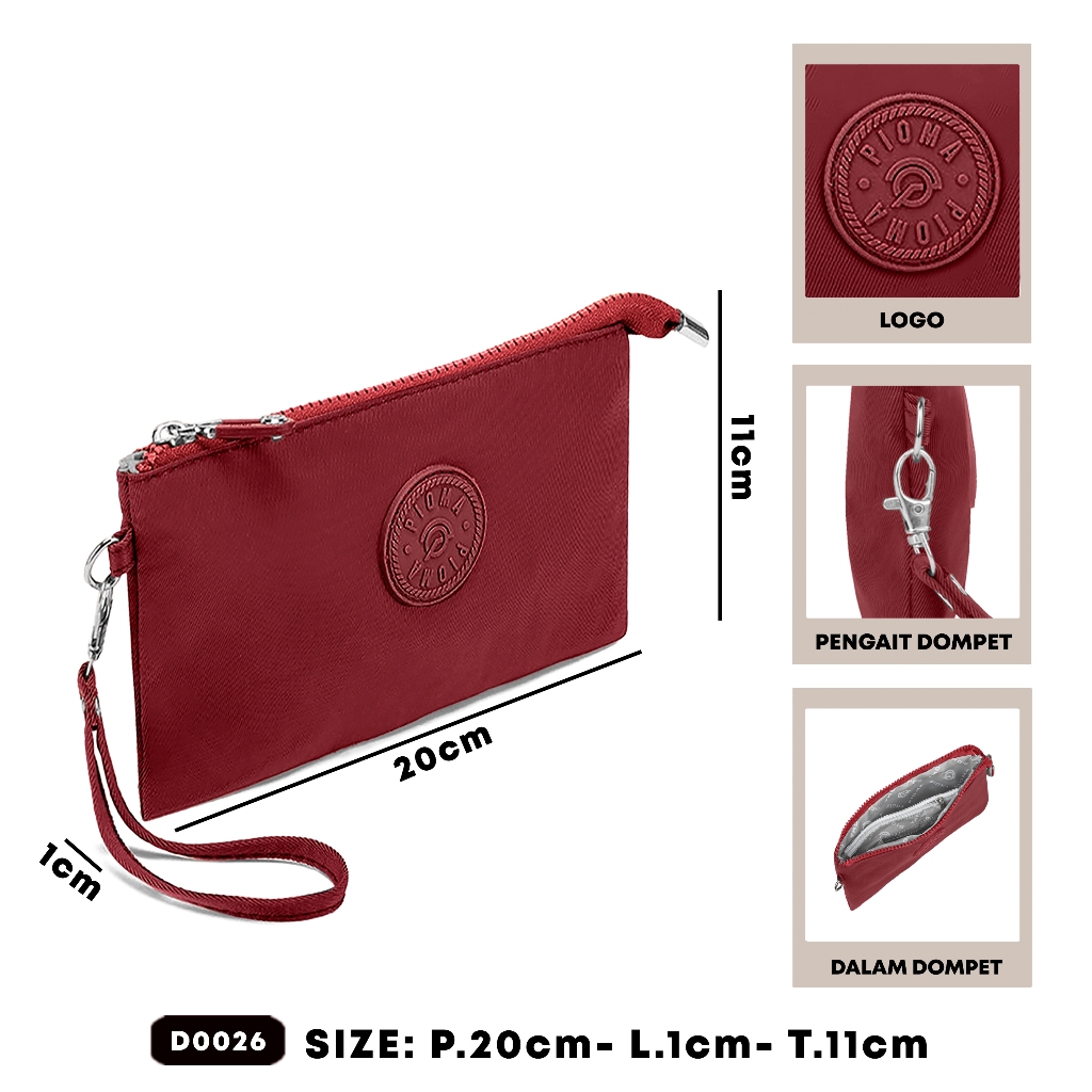 Grosiran OMYGOOSE PIOMA PEACHY Pouch Wanita / Dompet Hp Wanita / Dompet Panjang Clutch Dompet Nylon