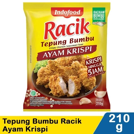 Tepung Bumbu Racik Crispy Chiken Seasoned Flour Tepung Ayam Krispi Kemasan 210g