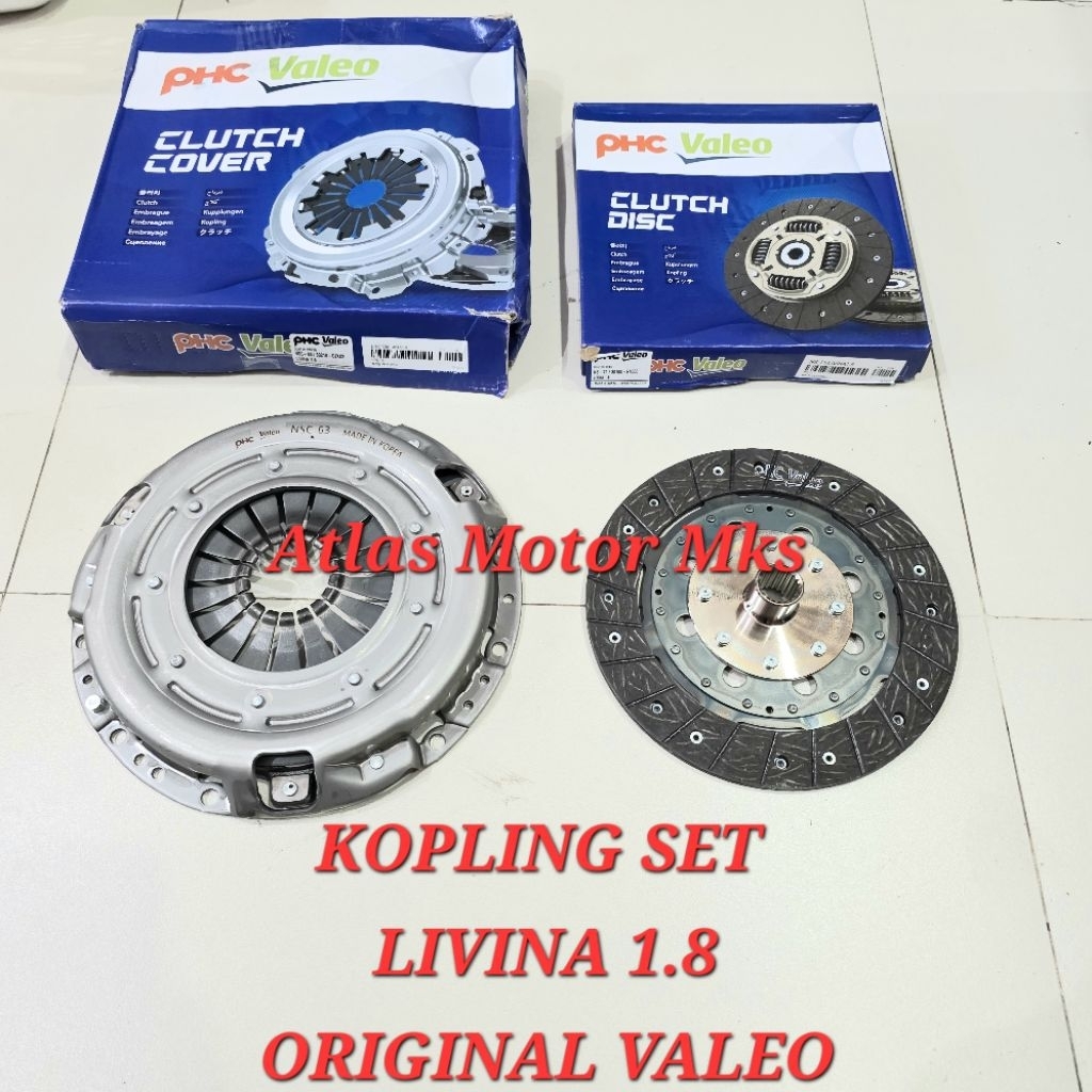 [2PCS][VALEO] KOPLING SET MATAHARI KAMPAS KOPLING NISSAN GRAND LIVINA 1.8 / LIVINA 1.8 / LIVINA 1.80