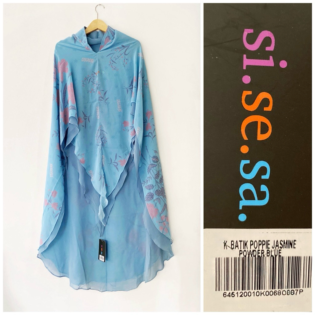 sisesa khimar batik blue