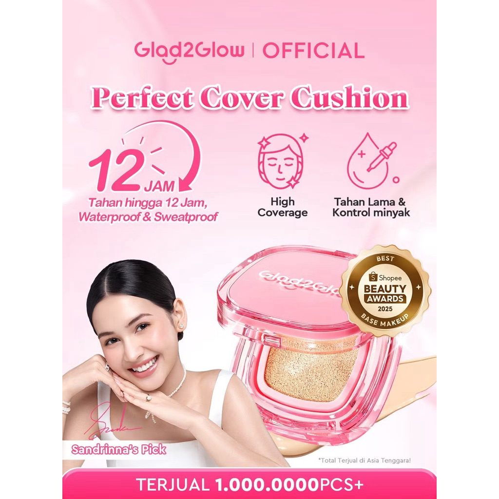 Glad2Glow Perfect Cover Cushion (Praline)