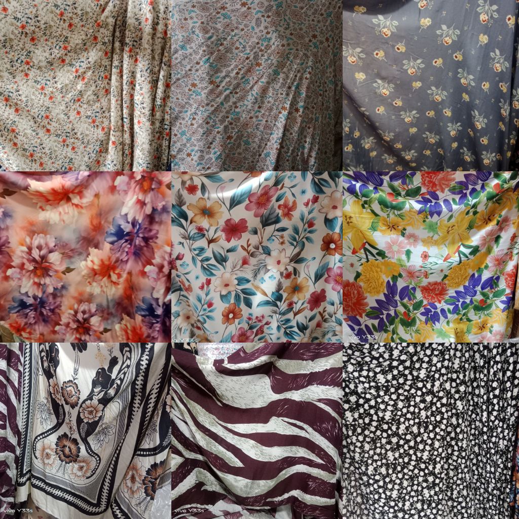( 0.5" Meter ) _Kain Katun Rayon Viscose Premium/Kain Rayon Premium/Kain Katun Rayon viscose Premium