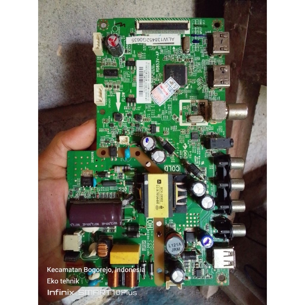 mb - mainboard TV TCL L32D3000A second 100% ORI siap pakai