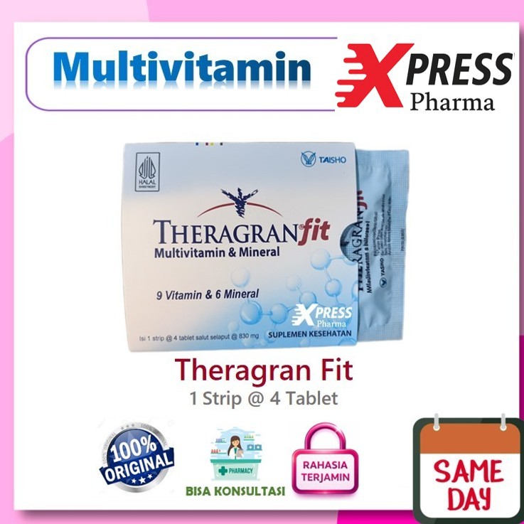 XPRESS  Theragran Fit Multivitamin Mineral Vitamin C D Zinc D3 Theragram Teragran Teragram