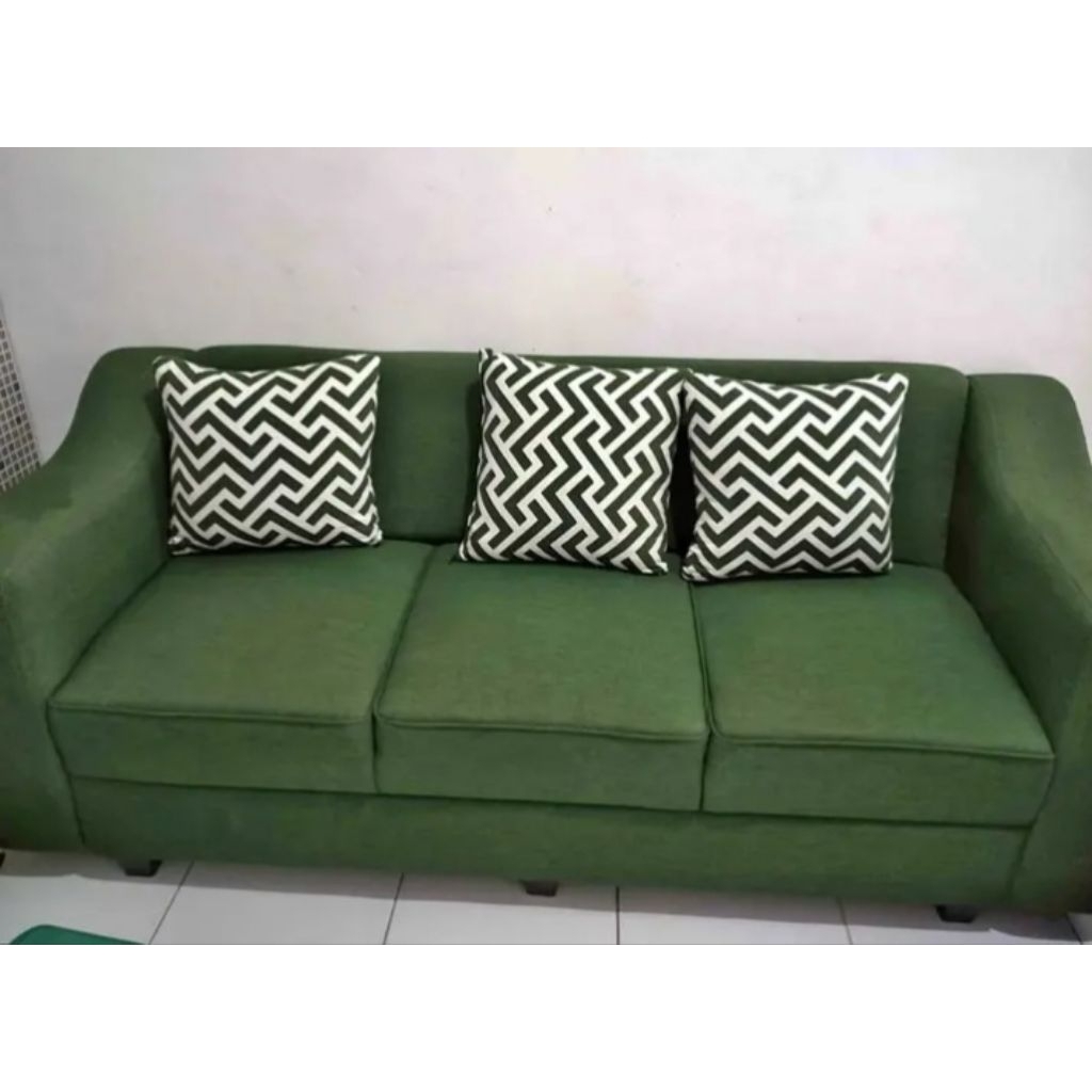 Sofa Retro 3 seater bahan kain daphnie