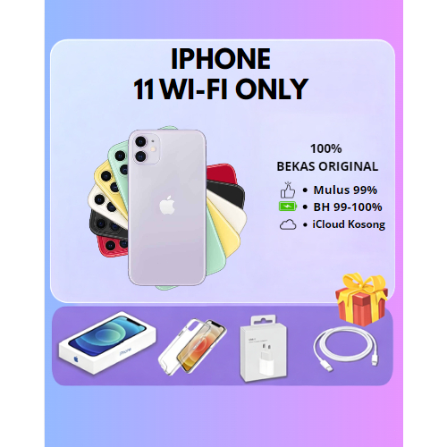 iphone 11 64GB 128GB SECOND ORIGINAL FULLSET WIFI ONLY GARANSI INTERNASIONAL