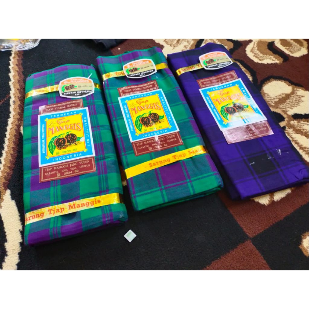 sarung cap manggis goyor dan manggis cvc (no 2) dan cap tjabe asli no 1