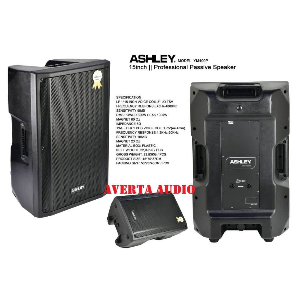 ASHLEY SPEAKER PASIF 15inch YM 400P YM400P