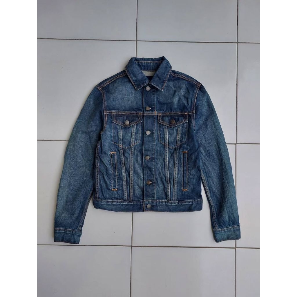 GAP Jaket Jeans Type 3 Trucker Denim Jacket Vintage Classic Retro Rugged Style