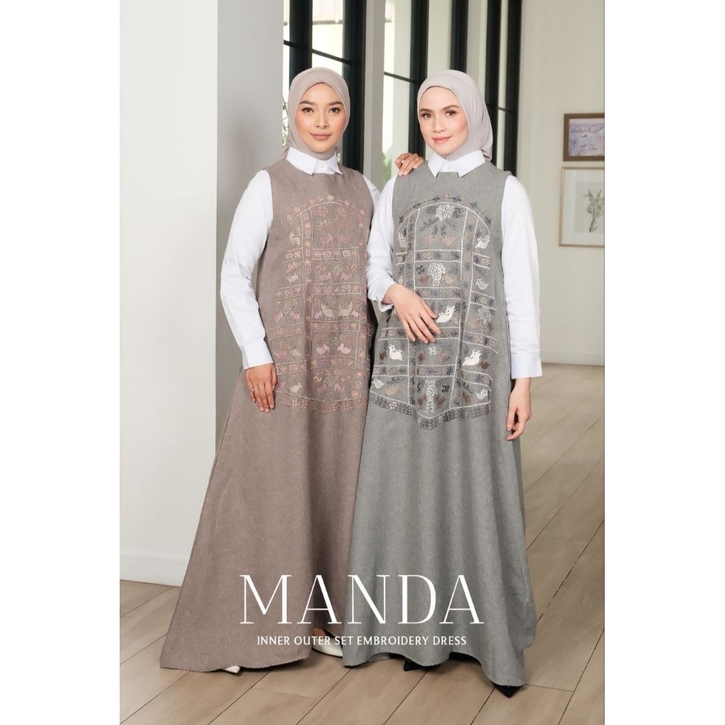 Manda Set Dress by Aneuku Gallery | gamis | outer dress | inner kemeja