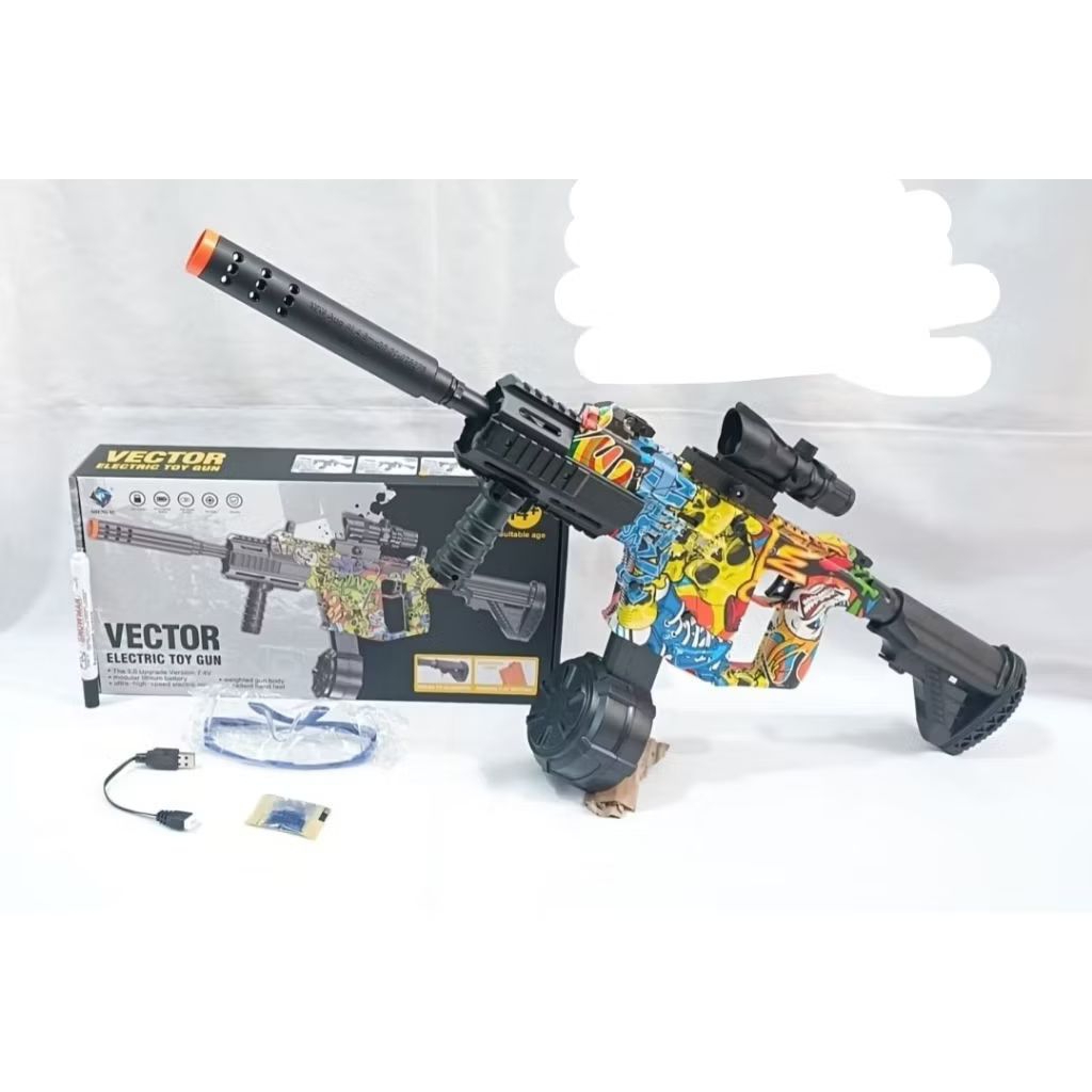 Pistol Peluru gel Vector gel blaster kids version