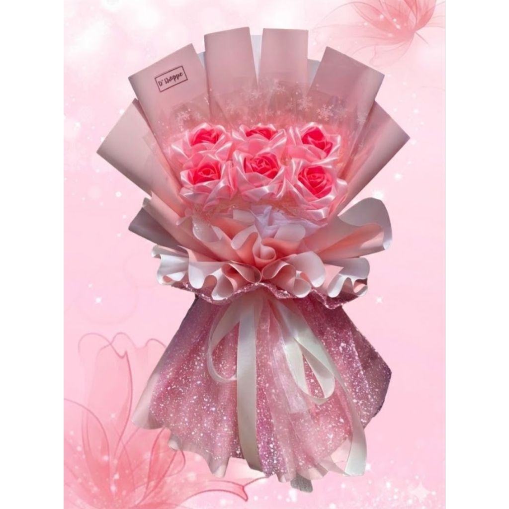 Buket Bunga Pita Satin Jumbo / Buket Flower