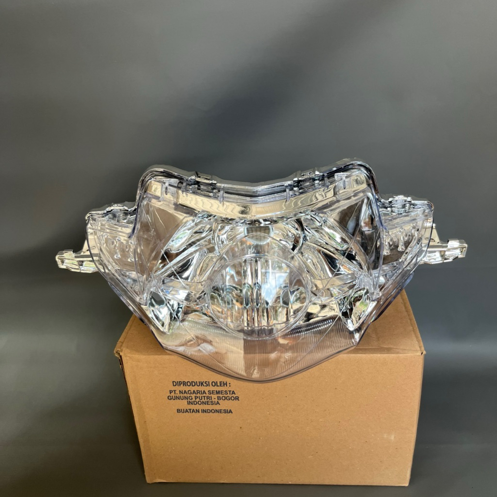 Reflektor set Mika Lampu depan Honda Supra X 125 Old lama