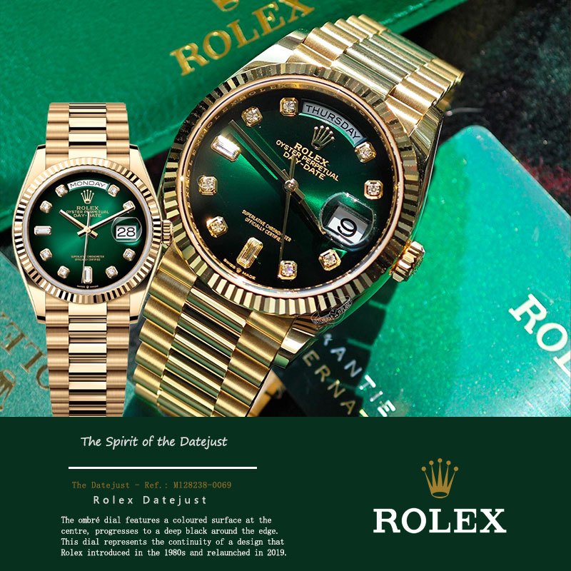 (100% Rolex Asli) COD Baru Rolex Datejust 41mm Jam Tangan Rolex Pria M128238-0069 Otomatis Tahan Air