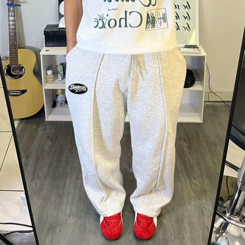 CELANA PANJANG SWEATPANTS LOOSE FIT BAGGY PLEATED SKENA