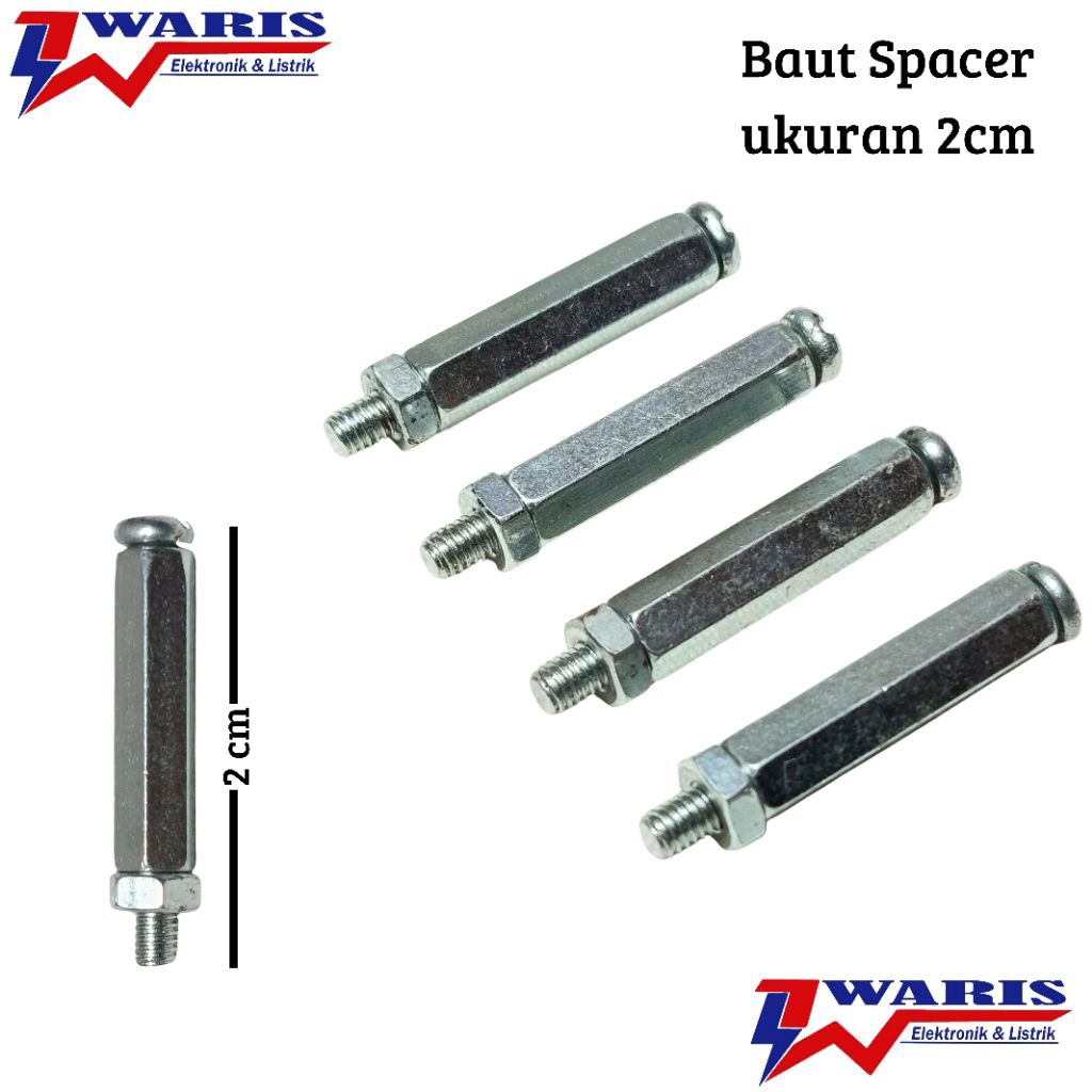 Baut Spacer Spaser M3 Panjang 2cm 20mm Tiang PCB