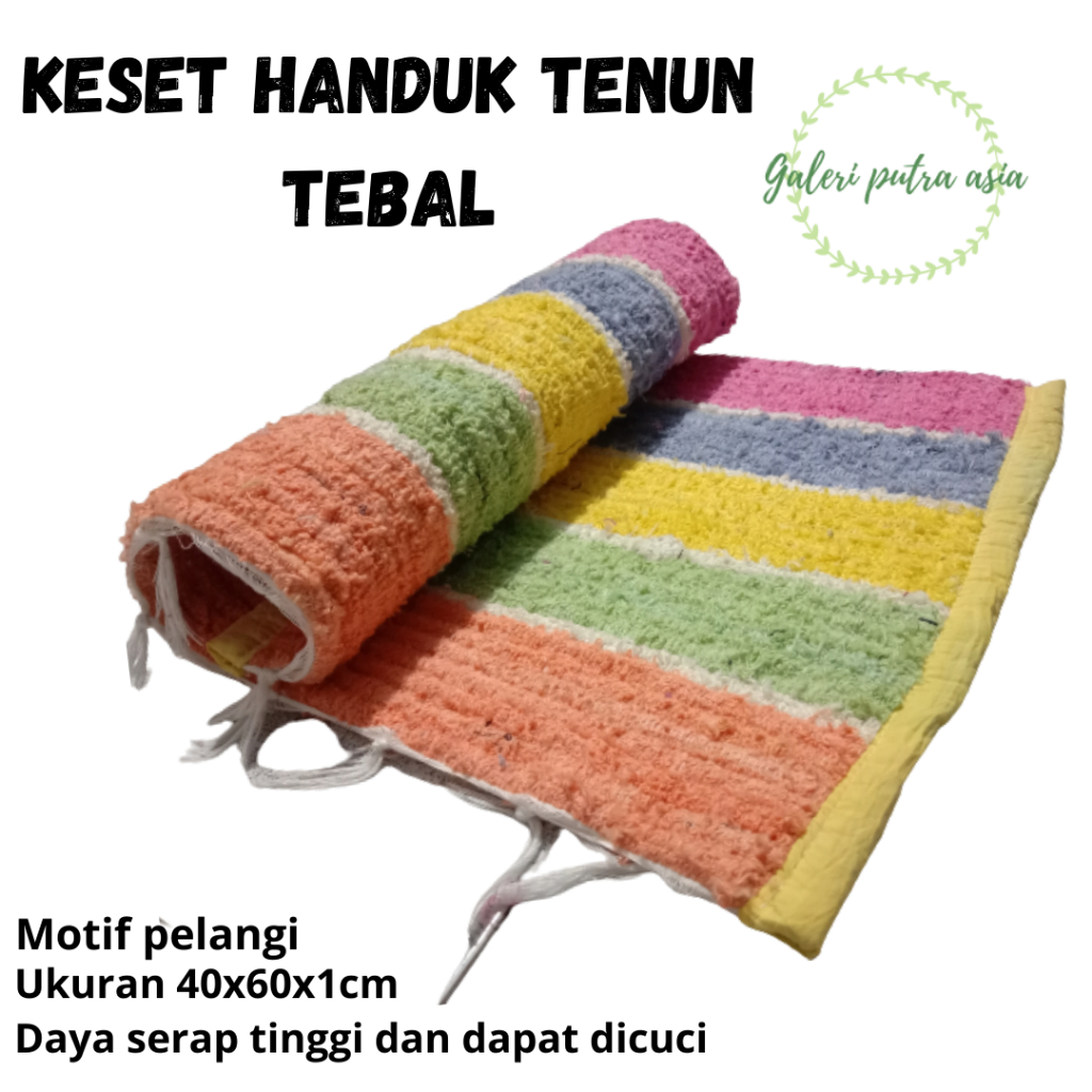 keset handuk tebal serap air dan debu keset pintu kamar mandi