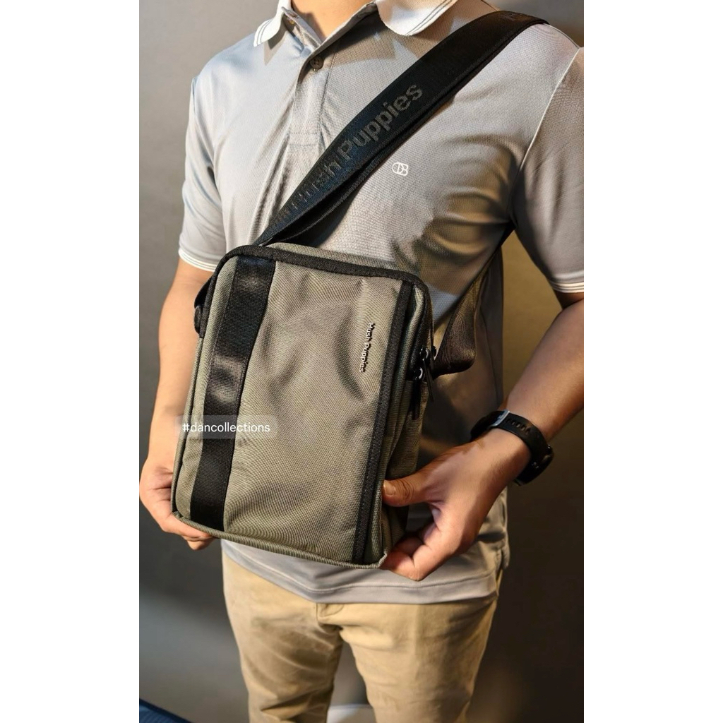 READY,TAS SLING BAG PRIA PERCY LOUIS ORIGINAL HUSH PUPPIES,SALE