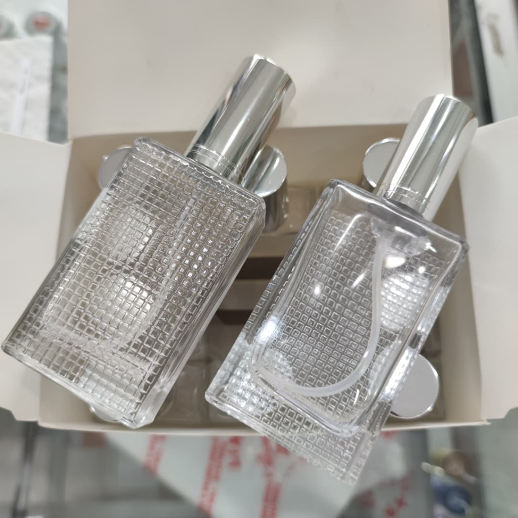 Botol - BINTIK SEBELAH 50 ML | Botol parfum kosong drat spray putar kaca ( pcs ) -  bintik sebelah