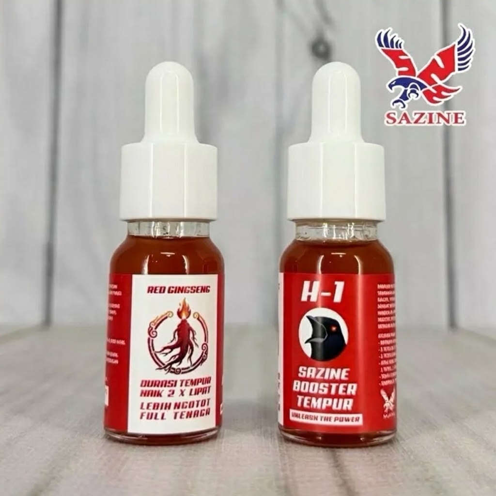 Sazimee Booster Tempur H-1- 30ml  Sazime Vitamin Burung Murai Batu Kacer Lovebird Cucak Ijo Kenari C