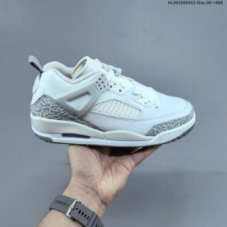 Air Jordan 3.5  Low-top Putih-Abu-abu AJ3.5 Jordan 3.5  Putih-Abu-abu Spike Lee Model Unisex Seri Se