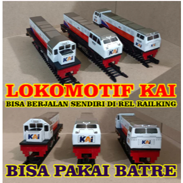 READYY Kereta Api Indonesia - mainan lokomotif Kereta api KAI (Handmade)